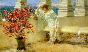 Alma Tadema Her Eyes are with Her Thoughts USA oil painting artist
